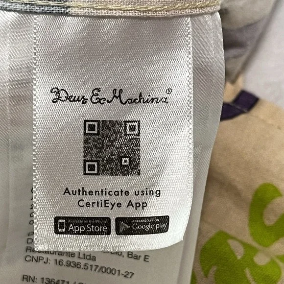 Deus Ex Machina Customs Super OK Hawaiian Shirt Riders Hemp Men's Size Small S - Picture 14 of 14